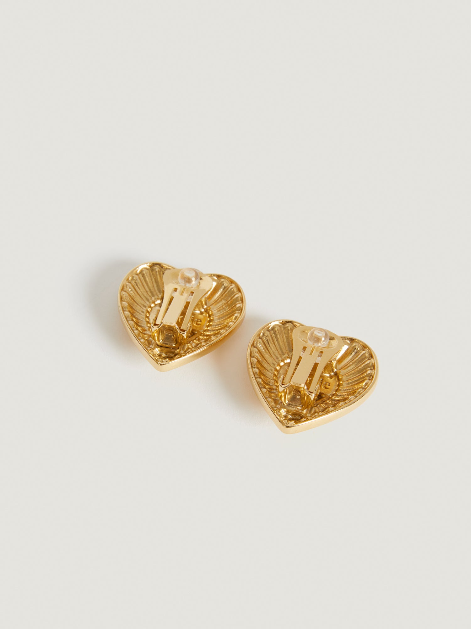 Vintage Gold Givenchy Heart Earrings – The Hosta